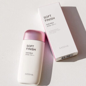 missha all around safe block soft finish sun milk spf50+ pa+++ 70ml